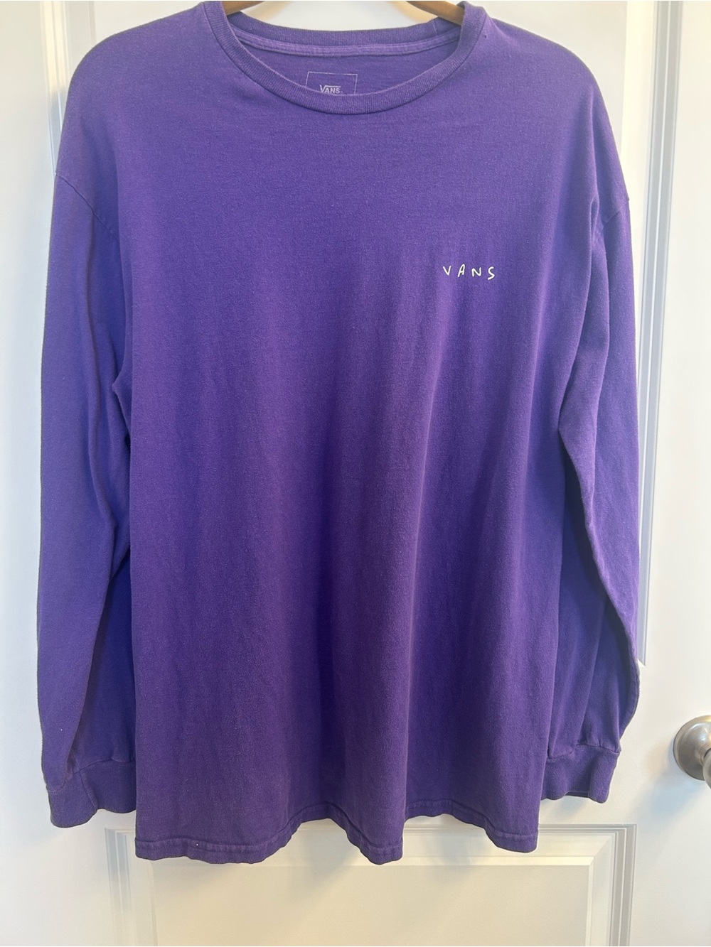 Vans Y2K Purple Crewneck Long Sleeve Sweatshirt